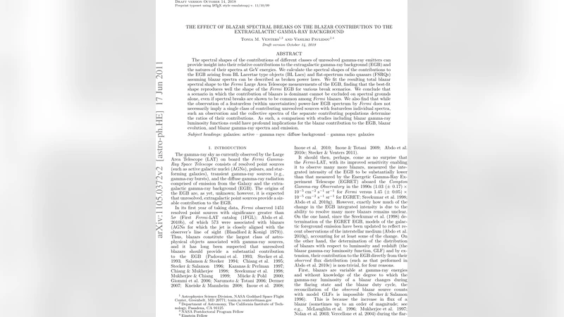 The Effect of Blazar Spectral Breaks on the Blazar Contribution to the   Extragalactic Gamma-ray Background