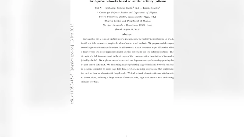 Earthquake networks based on similar activity patterns