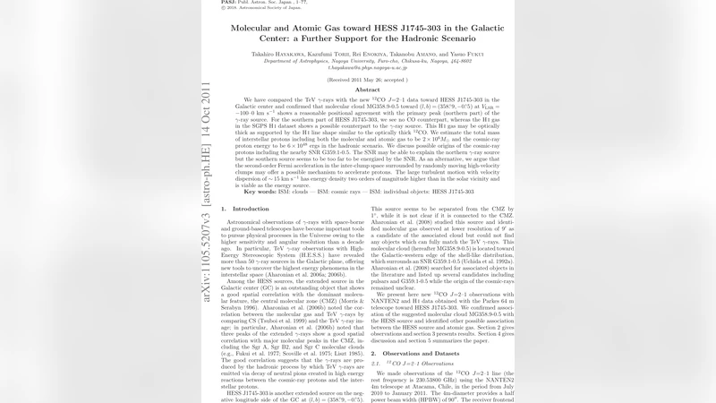 Molecular and Atomic Gas toward HESS J1745-303 in the Galactic Center:   Further Support for the Hadronic Scenario
