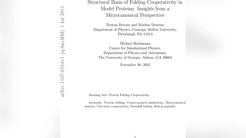 Structural Basis of Folding Cooperativity in Model Proteins: Insights   from a Microcanonical Perspective