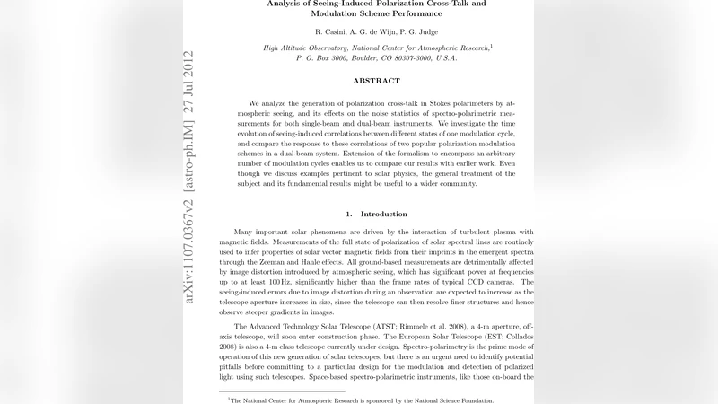 Analysis of Seeing-Induced Polarization Cross-Talk and Modulation Scheme   Performance