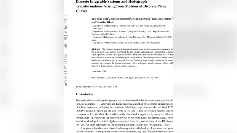 Discrete Integrable Systems and Hodograph Transformations Arising from   Motions of Discrete Plane Curves