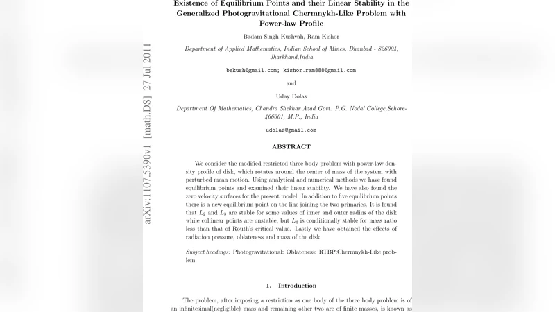 Existence of Equilibrium Points and their Linear Stability in the   Generalized Photogravitational Chermnykh-Like Problem with Power-law Profile