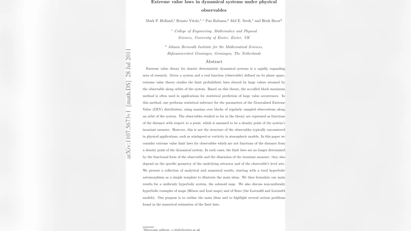 Extreme value laws in dynamical systems under physical observables