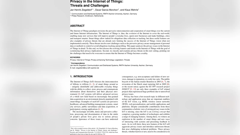 Privacy in the Internet of Things: Threats and Challenges