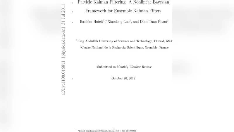 Particle Kalman Filtering: A Nonlinear Bayesian Framework for Ensemble   Kalman Filters