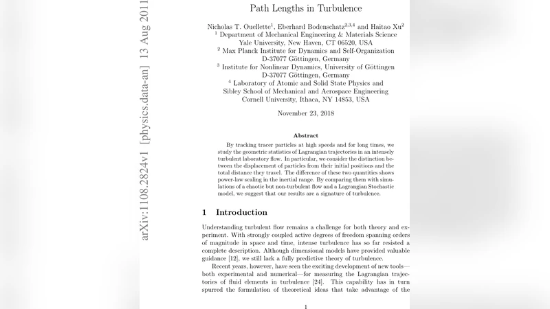 Path lengths in turbulence