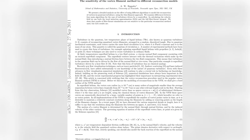 The sensitivity of the vortex filament method to different reconnection   models
