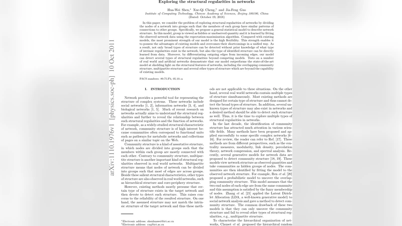Exploring the structural regularities in networks