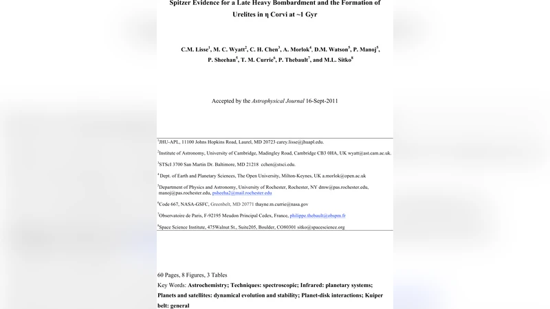 Spitzer Evidence for a Late Heavy Bombardment and the Formation of   Urelites in {eta} Corvi at ~1 Gyr