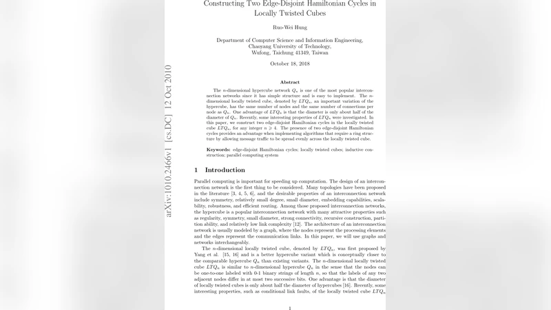 Constructing Two Edge-Disjoint Hamiltonian Cycles in Locally Twisted   Cubes