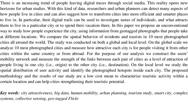 Urban Magnetism Through The Lens of Geo-tagged Photography