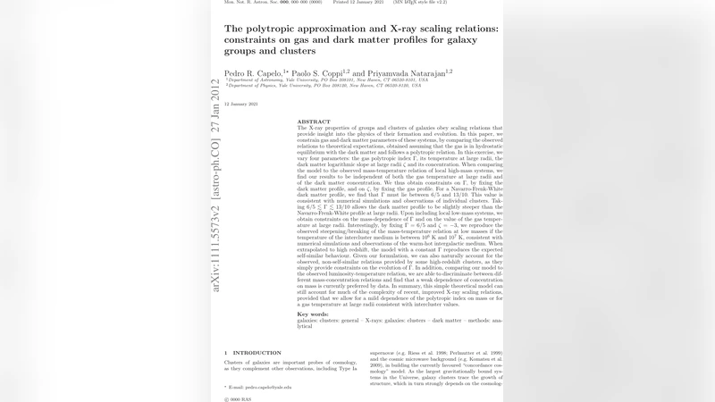 The polytropic approximation and X-ray scaling relations: constraints on   gas and dark matter profiles for galaxy groups and clusters
