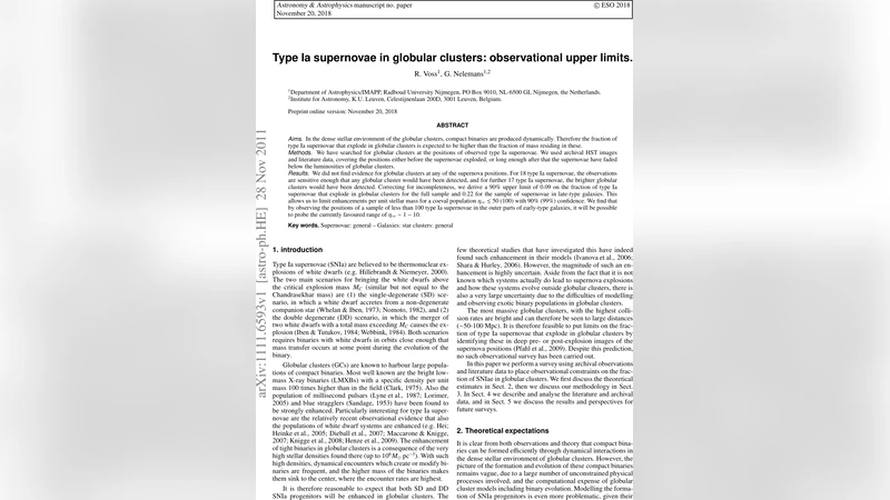 Type Ia supernovae in globular clusters: observational upper limits
