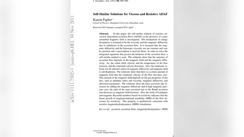 Self-Similar Solutions for Viscous and Resistive ADAF