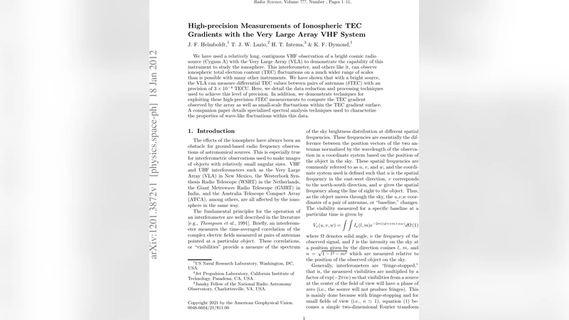 High-precision Measurements of Ionospheric TEC Gradients with the Very   Large Array VHF System
