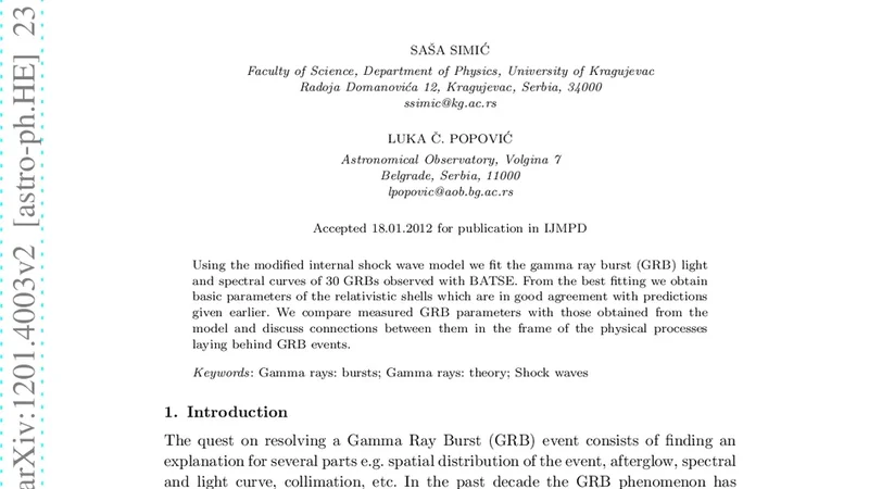 Physical Parameters Of The Relativistic Shock Waves In GRBs: The Case Of   30 GRBs