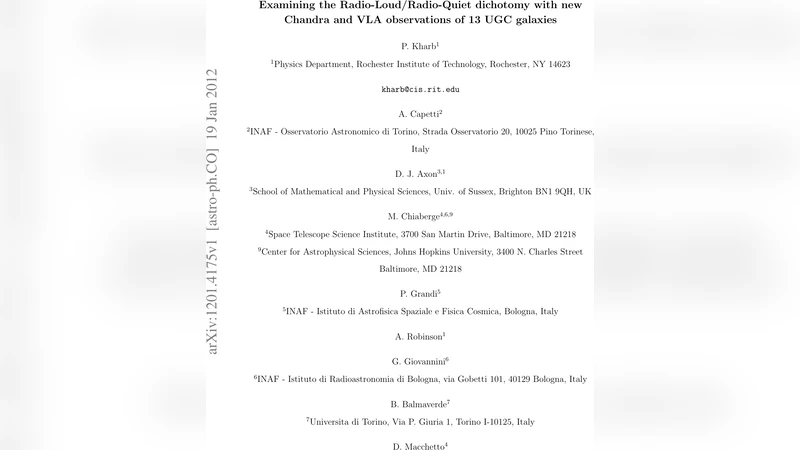 Examining the Radio-Loud/Radio-Quiet dichotomy with new Chandra and VLA   observations of 13 UGC galaxies
