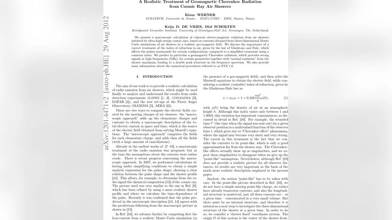 A Realistic Treatment of Geomagnetic Cherenkov Radiation from Cosmic Ray   Air Showers