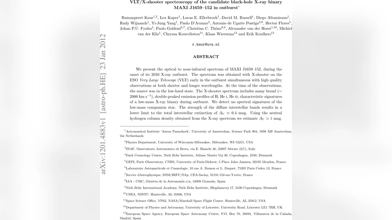 VLT/X-shooter spectroscopy of the candidate black-hole X-ray binary MAXI   J1659-152 in outburst