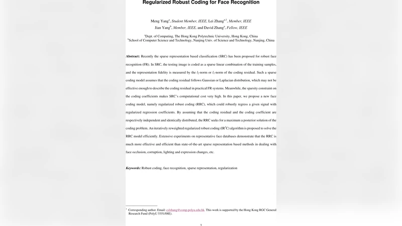 Regularized Robust Coding for Face Recognition