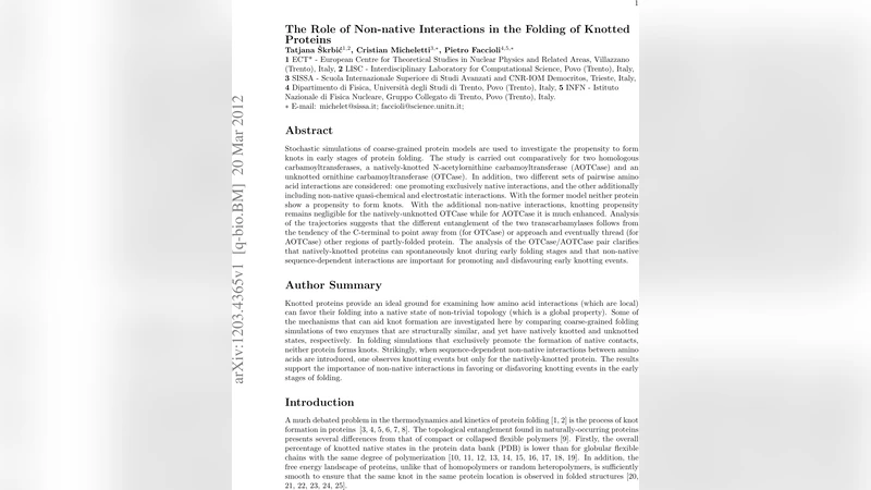 The Role of Non-native Interactions in the Folding of Knotted Proteins