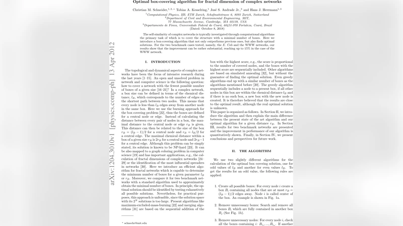 Optimal box-covering algorithm for fractal dimension of complex networks