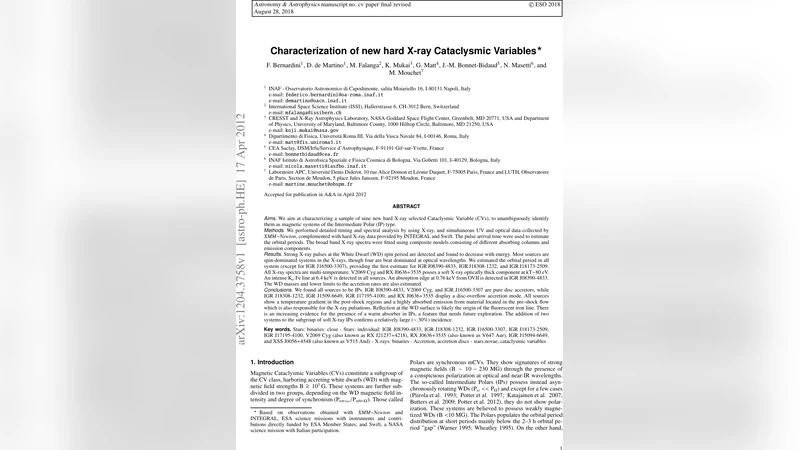 Characterization of new hard X-ray Cataclysmic Variables