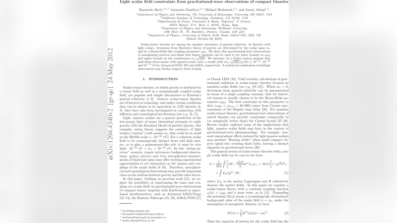 Light scalar field constraints from gravitational-wave observations of   compact binaries