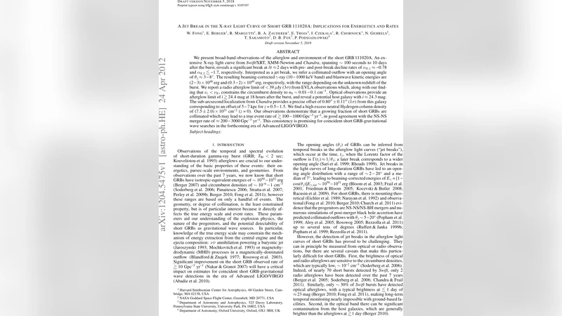 A Jet Break in the X-ray Light Curve of Short GRB 111020A: Implications   for Energetics and Rates