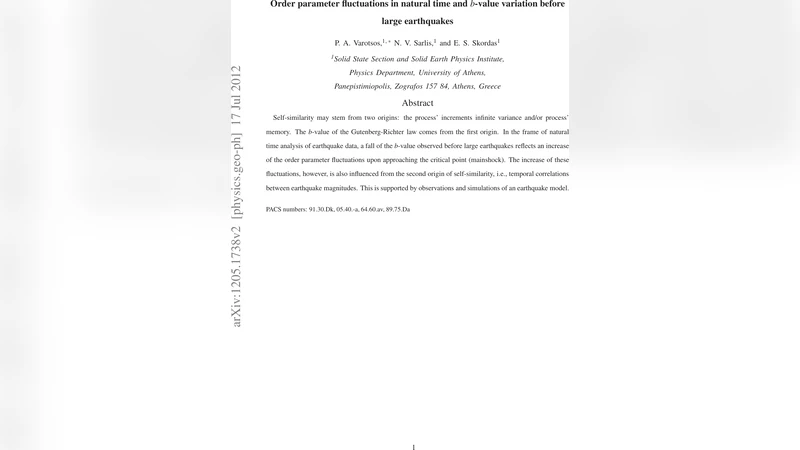 Order parameter fluctuations in natural time and b-value variation   before large earthquakes