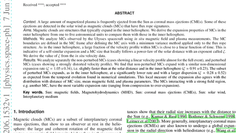 Expansion of magnetic clouds in the outer heliosphere