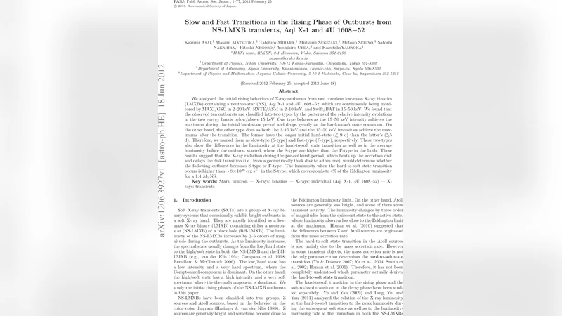 Slow and Fast Transitions in the Rising Phase of Outbursts from NS-LMXB   transients, AqlX-1 and 4U1608-52