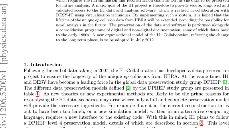 The H1 Data Preservation Project