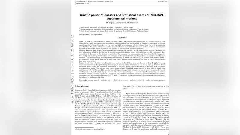 Kinetic power of quasars and statistical excess of MOJAVE superluminal   motions