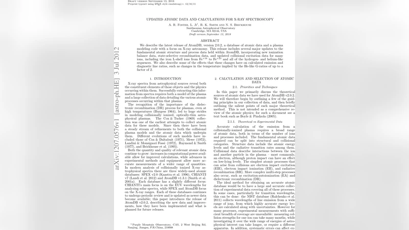 Updated Atomic Data and Calculations for X-ray Spectroscopy
