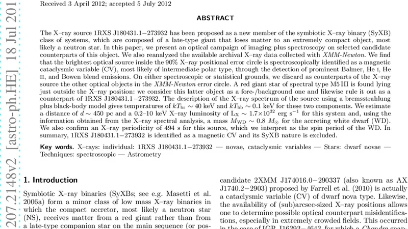 Optical identification of X-ray source 1RXS J180431.1-273932 as a   magnetic cataclysmic variable