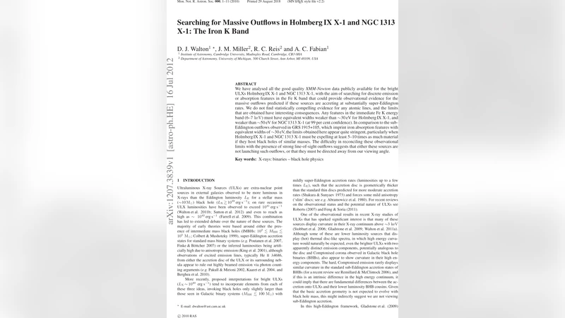 Searching for Massive Outflows in Holmberg IX X-1 and NGC 1313 X-1: The   Iron K Band
