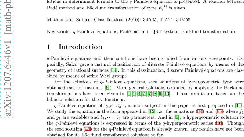 Hypergeometric Solutions for the $q$-Painleve Equation of type   $E^{(1)}_6$ by Pade Method