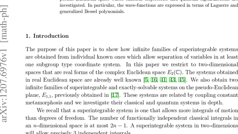 Infinite families of superintegrable systems separable in subgroup   coordinates