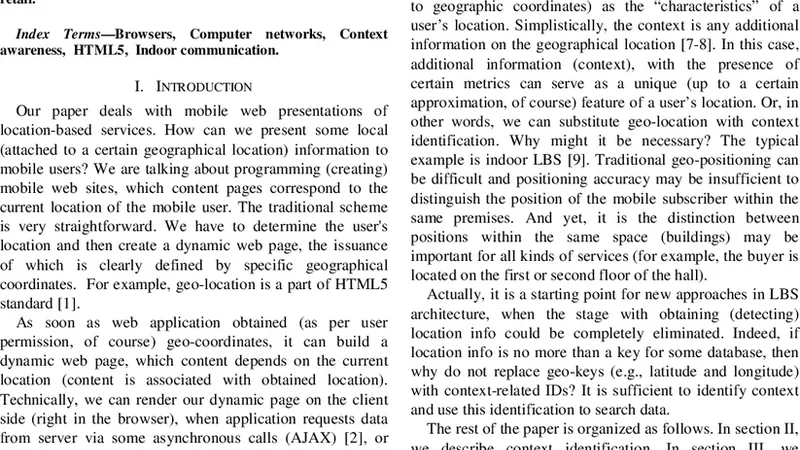 On Network Proximity in Web Applications