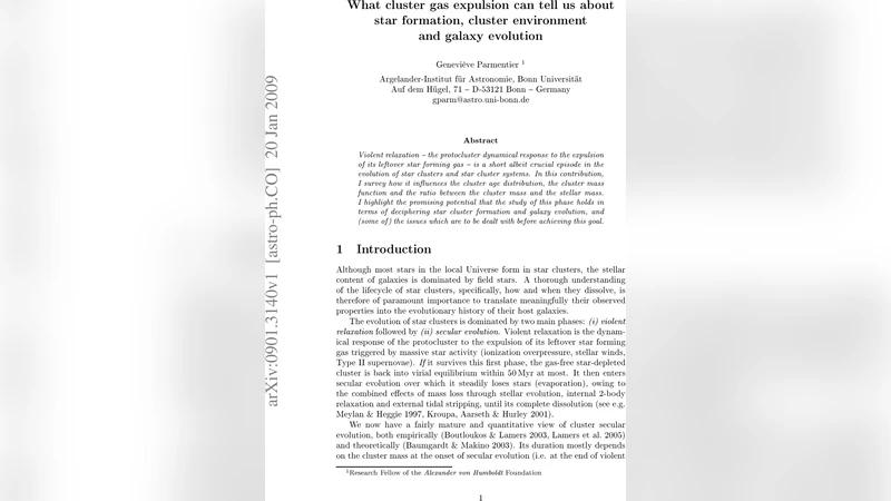 What cluster gas expulsion can tell us about star formation, cluster   environment and galaxy evolution