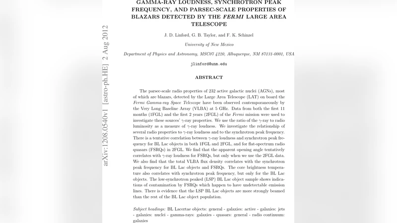 Gamma-ray Loudness, Synchrotron Peak Frequency, and Parsec-Scale   Properties of Blazars Detected by the Fermi Large Area Telescope