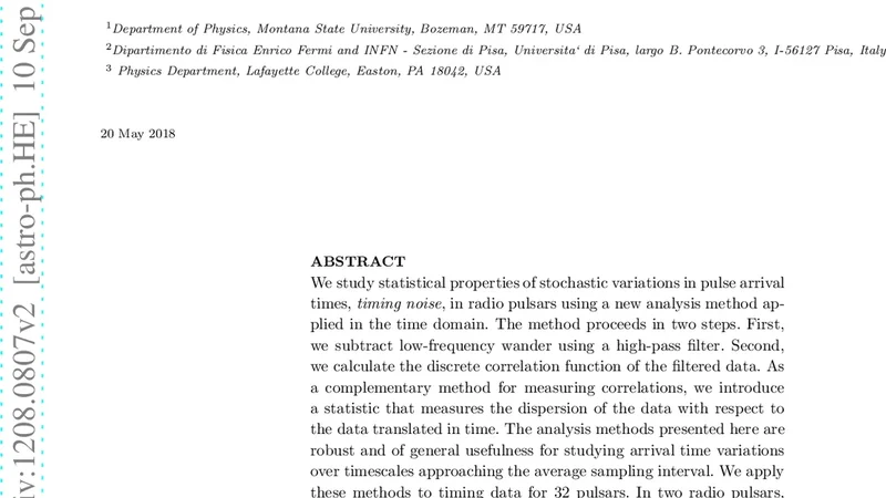 Time-Correlated Structure in Spin Fluctuations in Pulsars