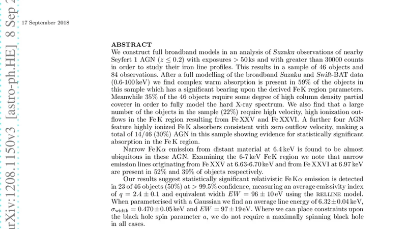 A Suzaku survey of Fe K lines in Seyfert 1 AGN