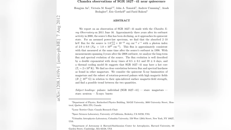 Chandra observations of SGR 1627-41 near quiescence