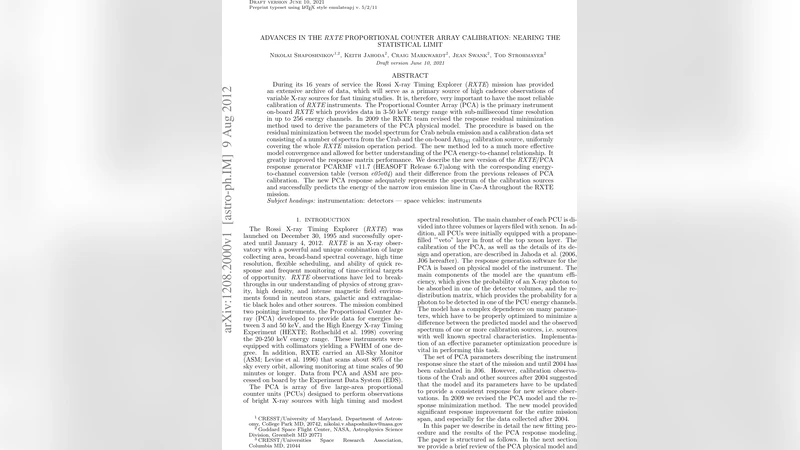 Advances in the RXTE Proportional Counter Array Calibration: Nearing the   Statistical Limit