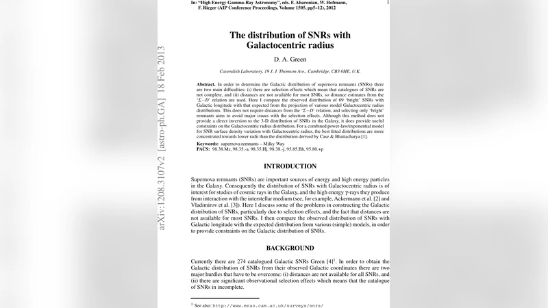 The distribution of SNRs with Galactocentric radius
