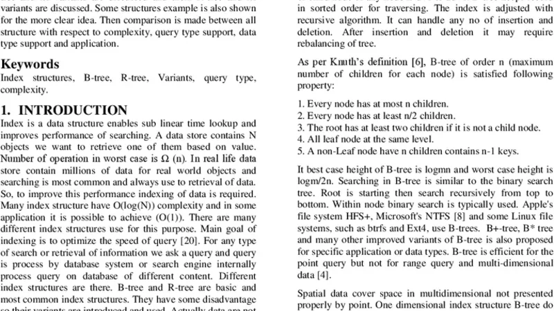Comparison of Advance Tree Data Structures