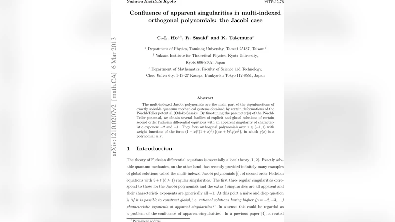 Confluence of apparent singularities in multi-indexed orthogonal   polynomials: the Jacobi case